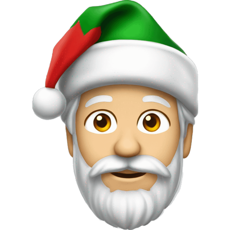 Yorkshire con gorro de navidad  emoji