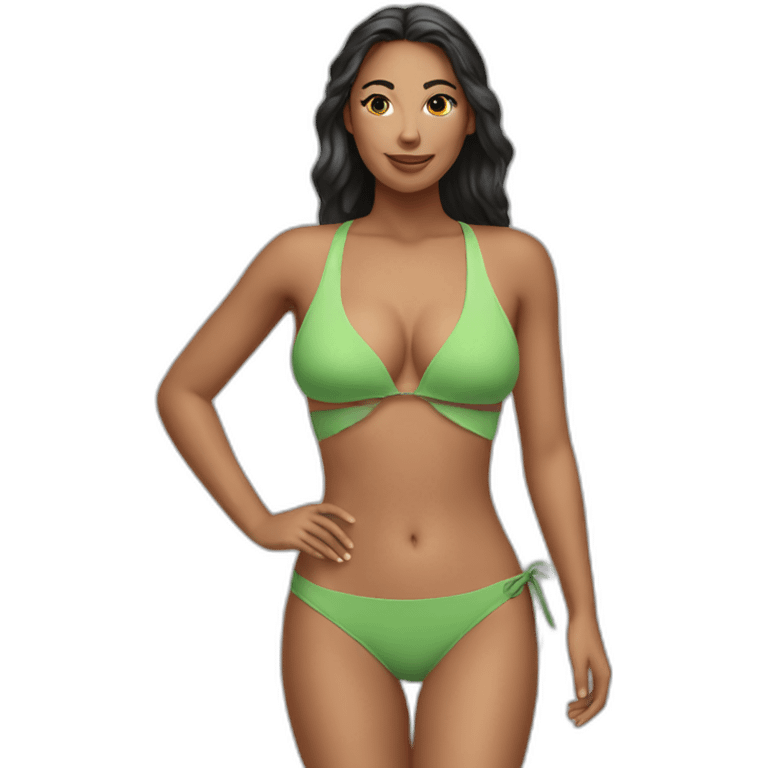 sexy woman swimming suit top emoji