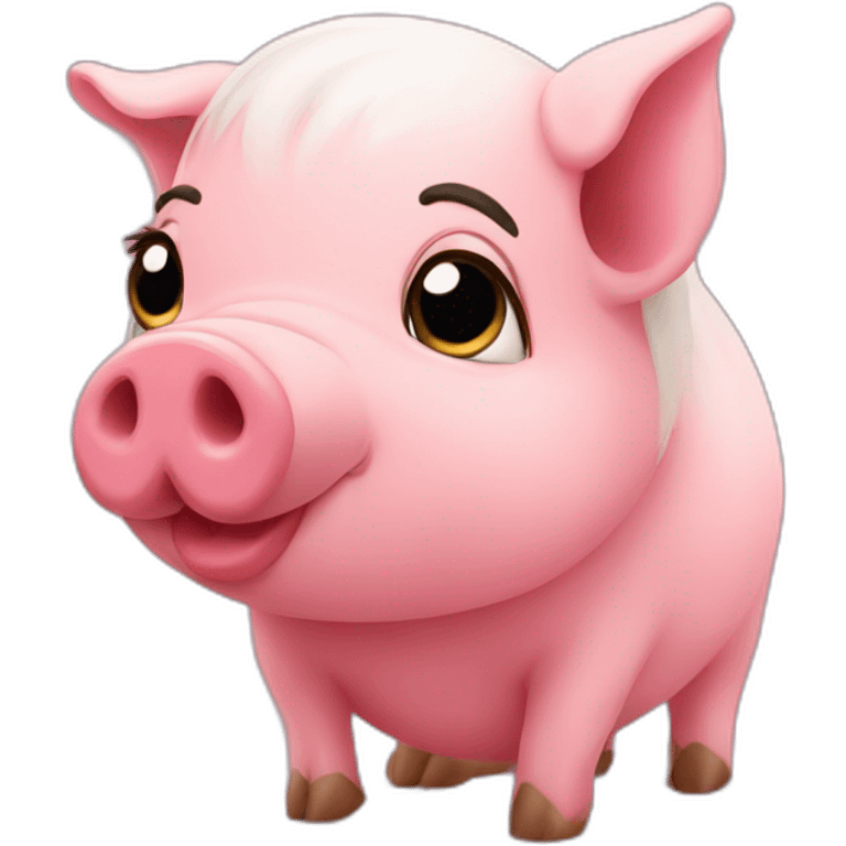 arabe kiss pig emoji