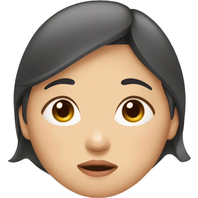 asian pregnant and tired emoji