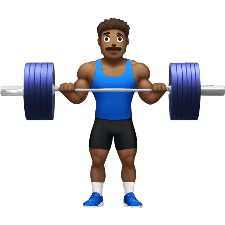 Olympic weightlifter like emoji