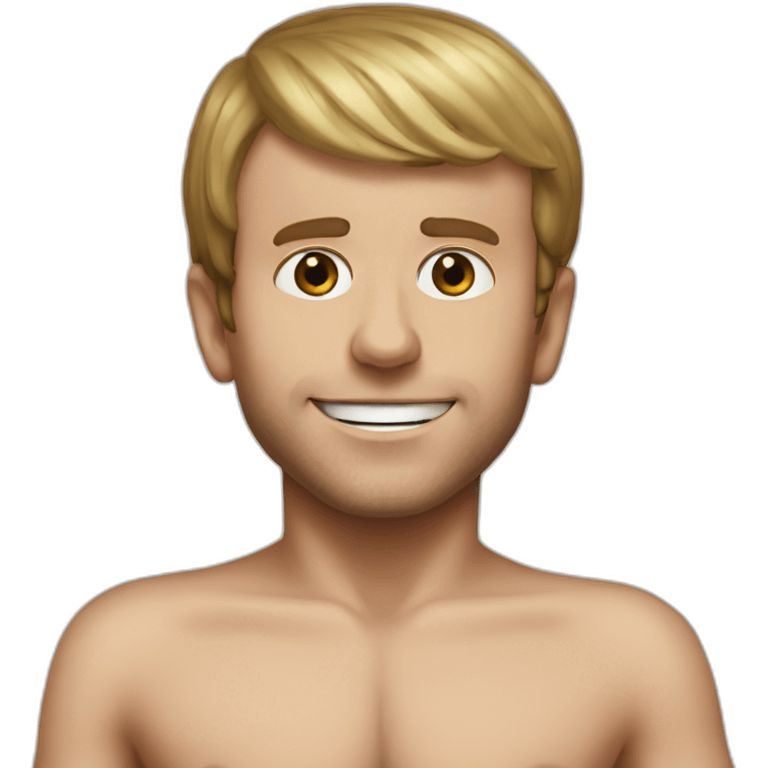 naked emmanuel macron emoji