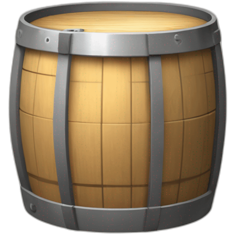 Radioctive barrel, Apple style emoji, 3D emoji