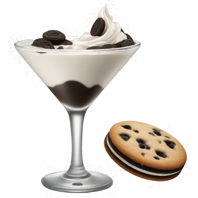 cookies and cream martini  emoji