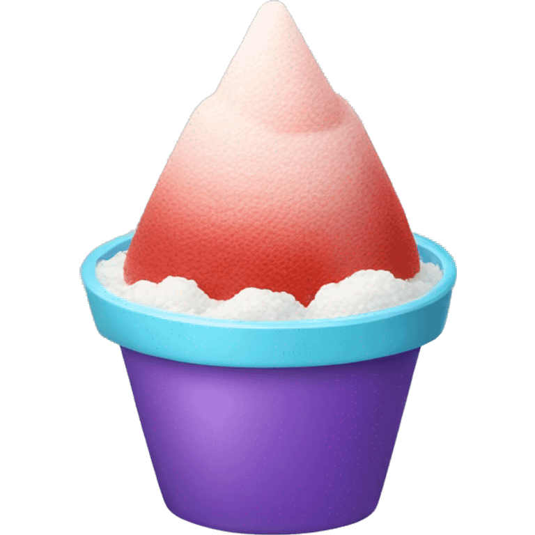 Shaved ice dessert emoji