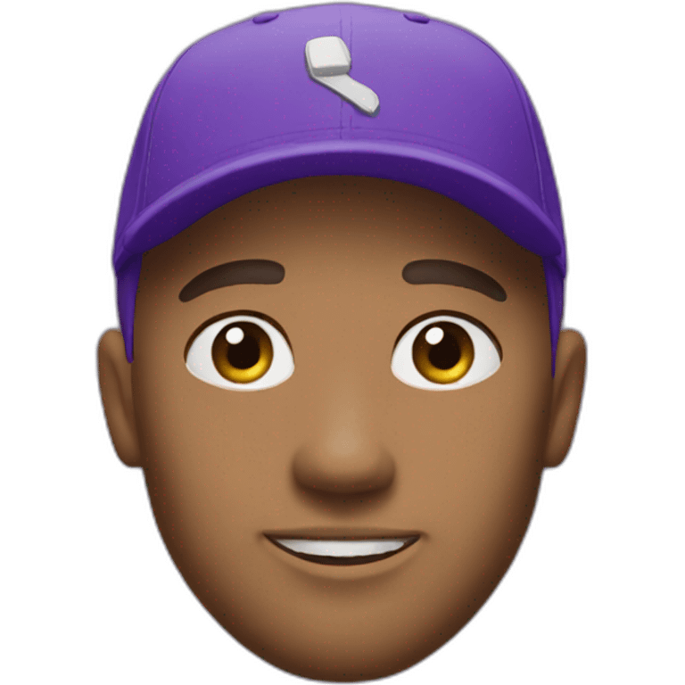 purple nike cap emoji