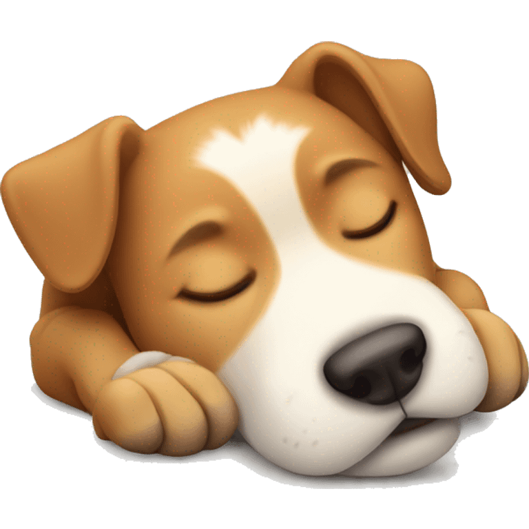 Dog sleeping emoji