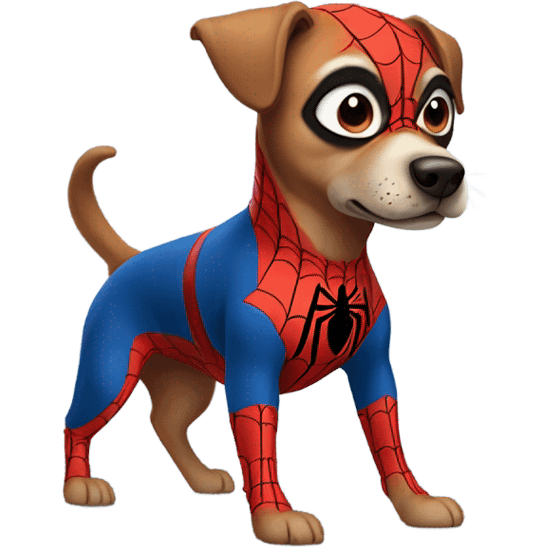 DOG in full SPIDER MAN emoji