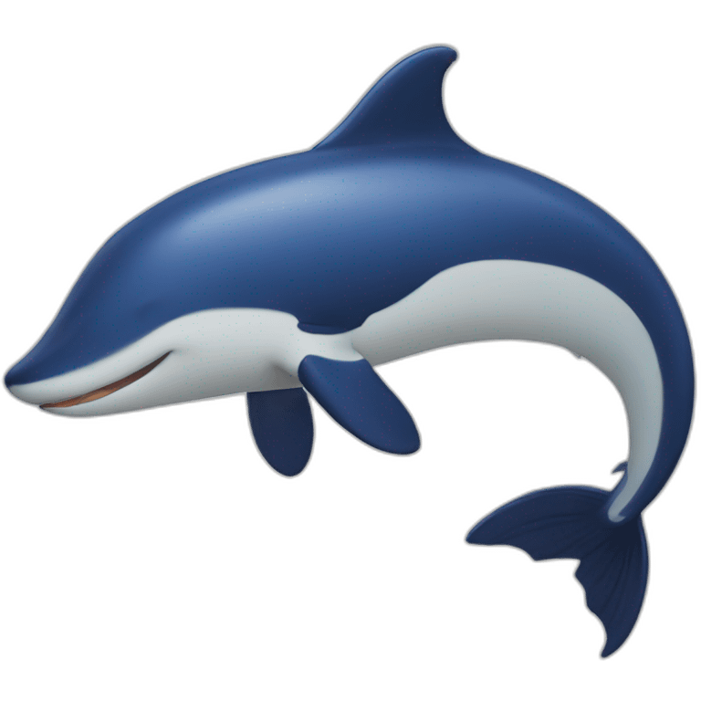 Renard sur une baleine emoji