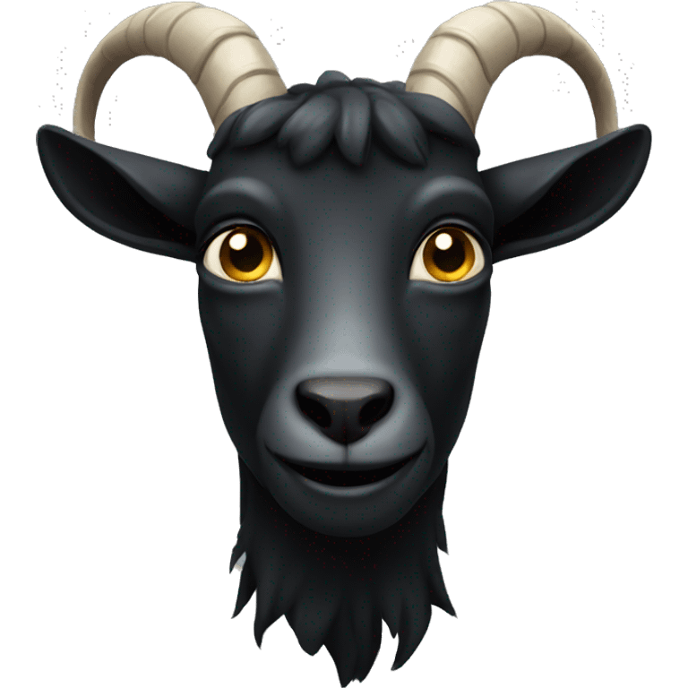 Dark goat emoji