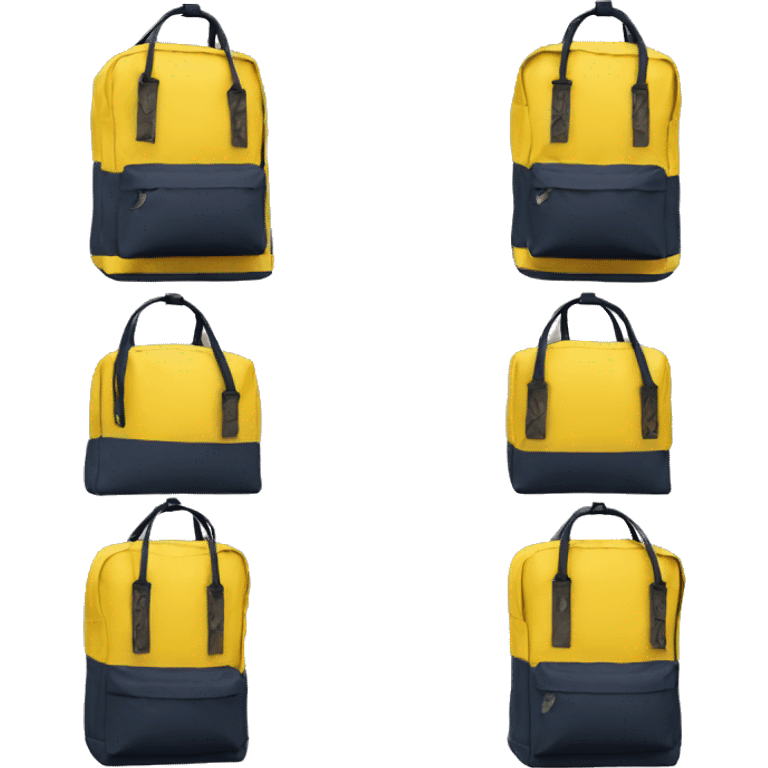 kanken bagpack yellow emoji