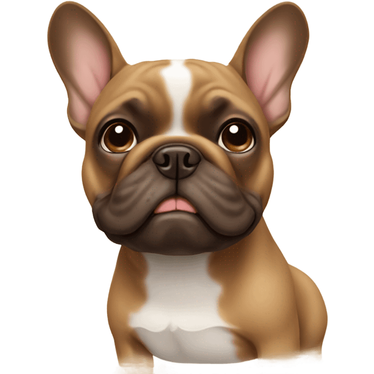 brown French bulldog emoji