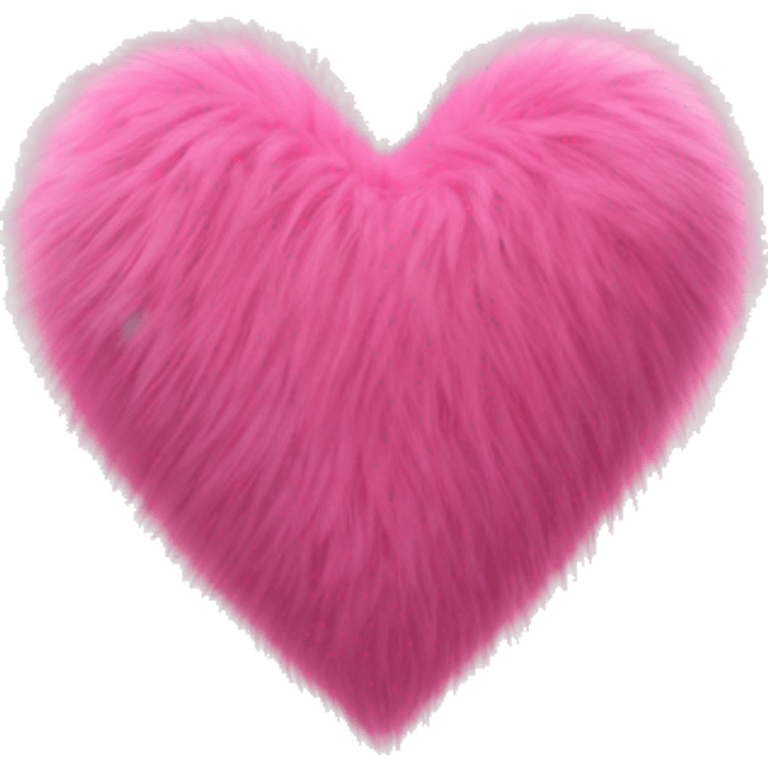 Pink fur heart emoji