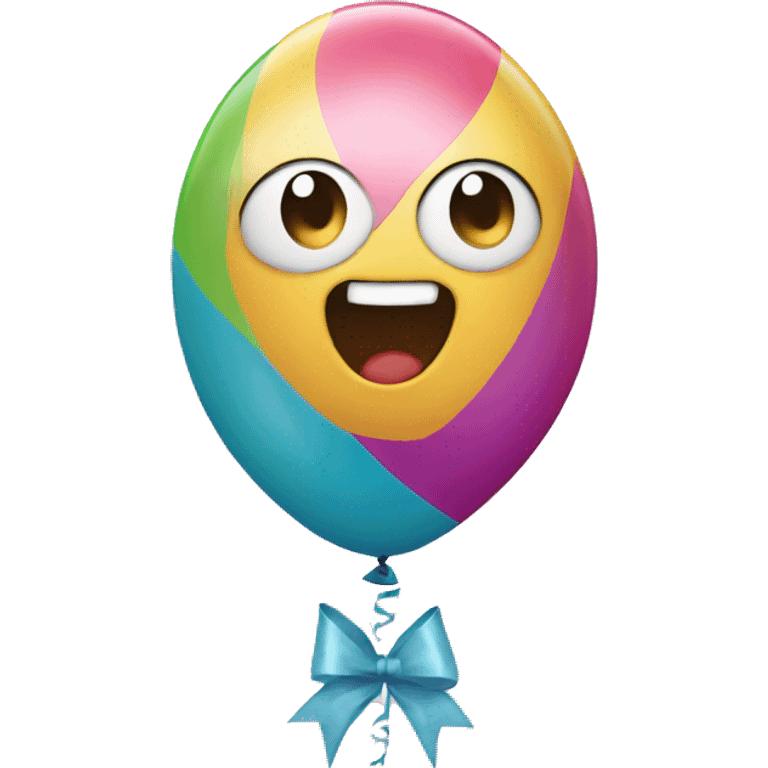 first birthday balloon  emoji