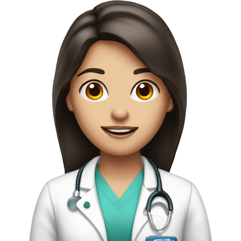 doctor dentist brunette emoji