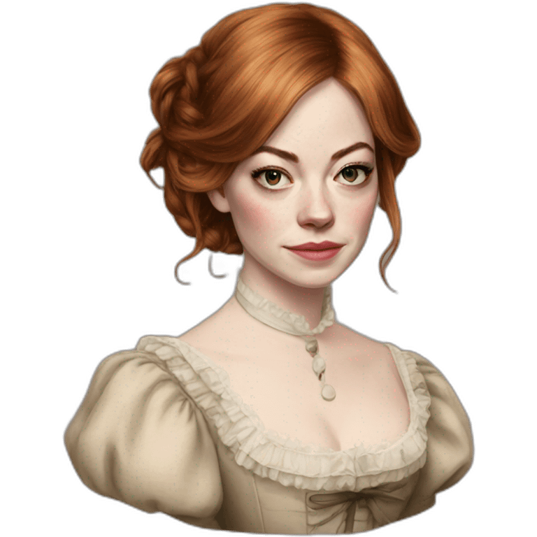 Emma Stone Victorian Poor Things emoji