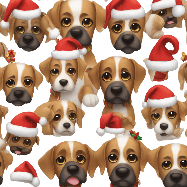 Dog crismas emoji