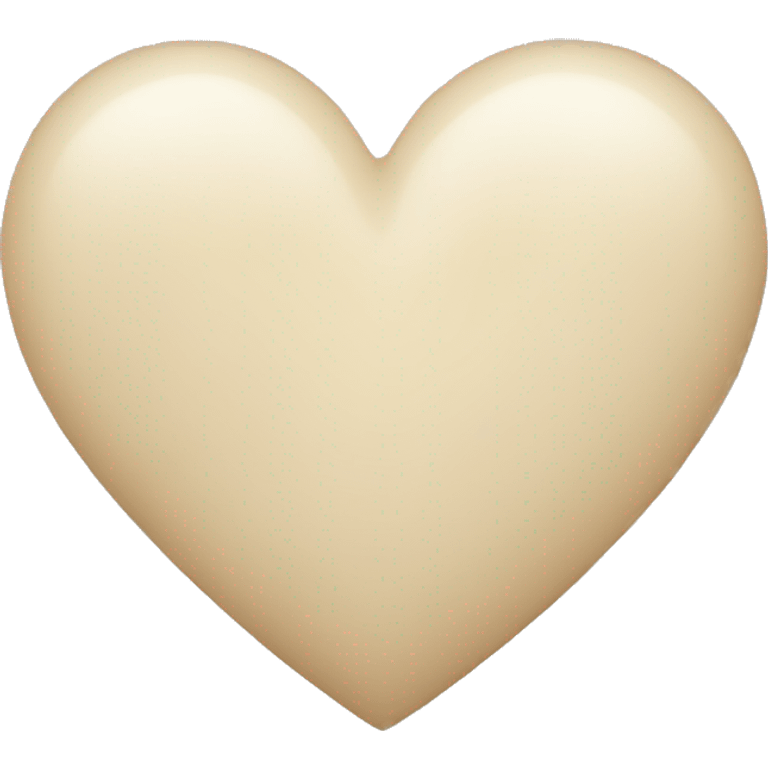 light beige heart emoji