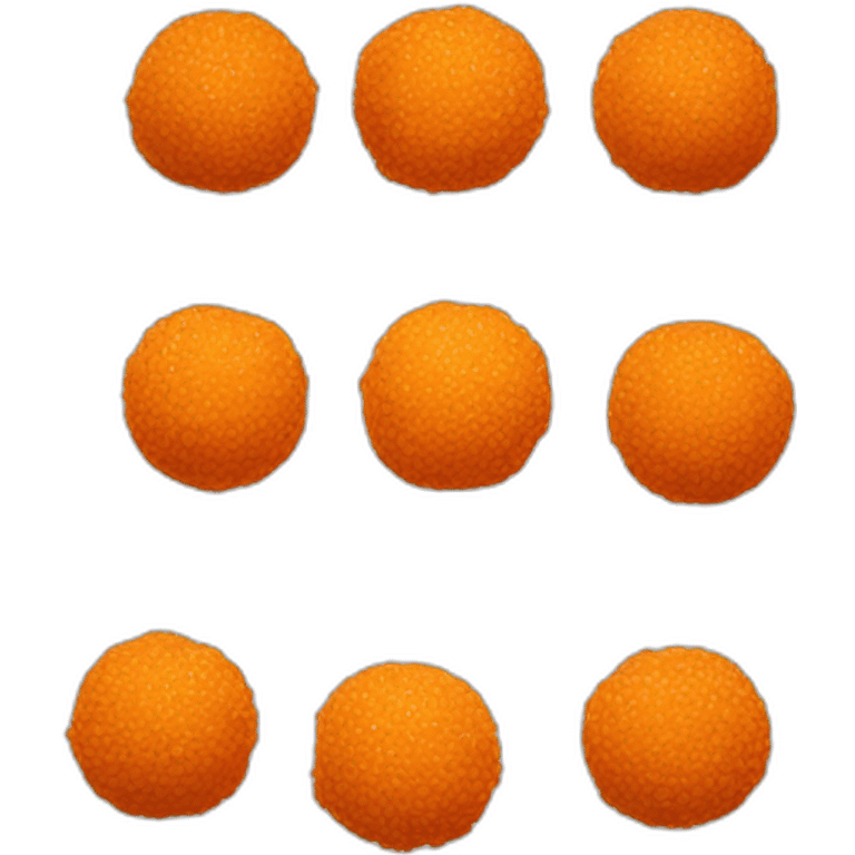 orange ladoo emoji