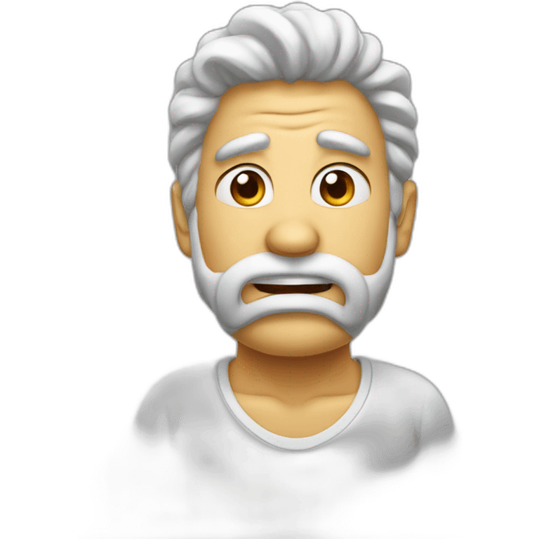 émoji gros cerveau sur visage emoji