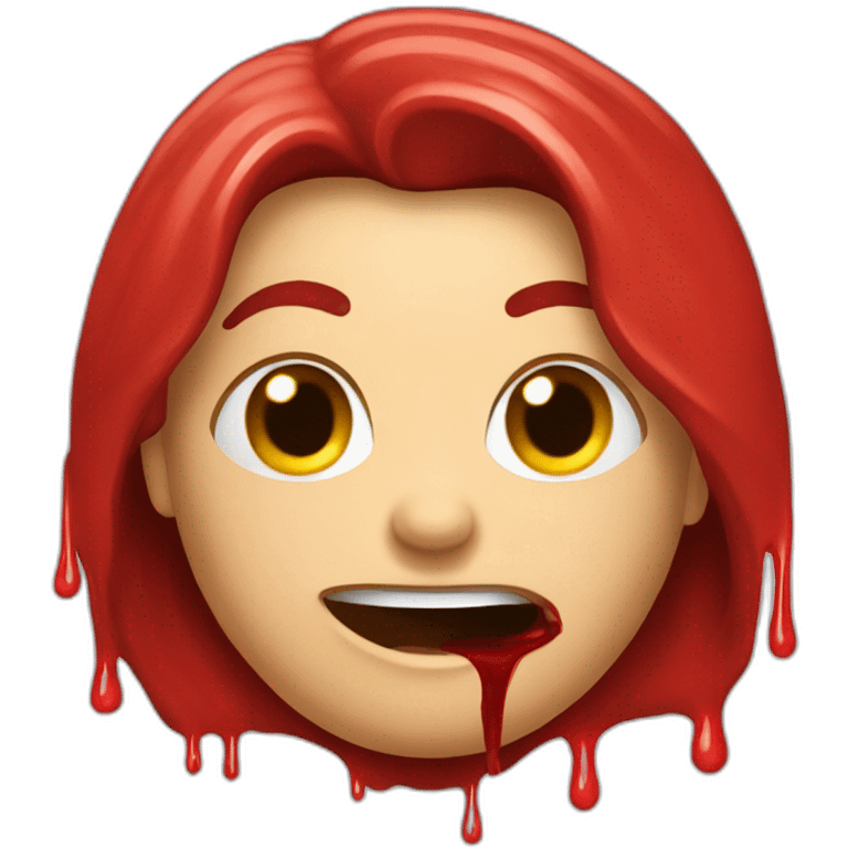 Blood good morning emoji