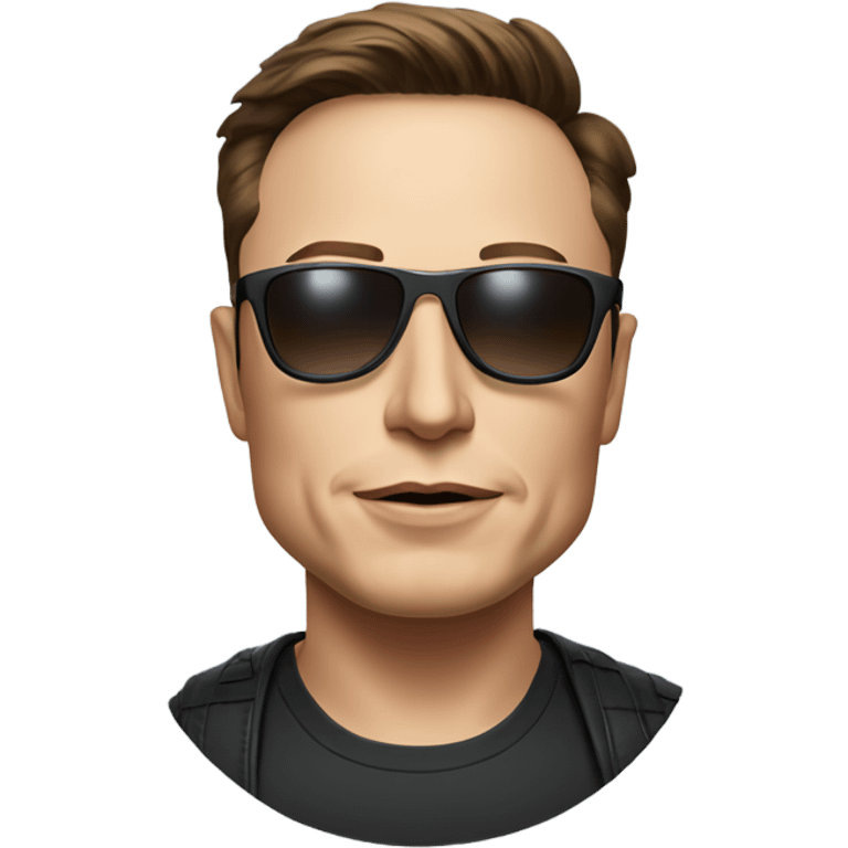 Elon musk with sunglasses emoji