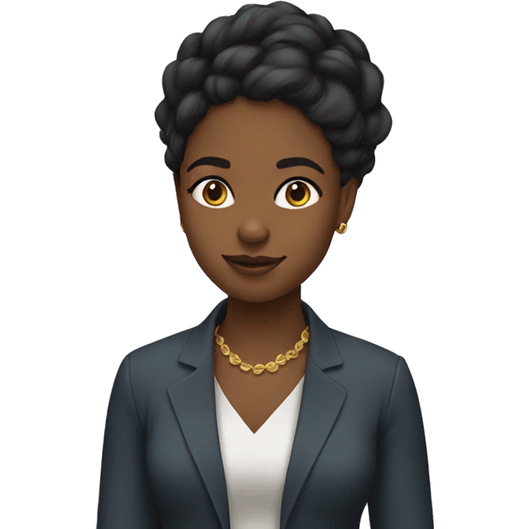 Three black female emjio emoji