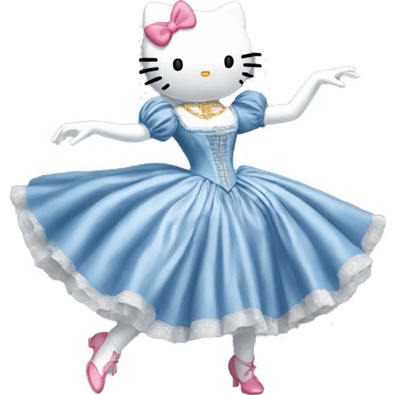 louis xv hello kitty dancing together emoji