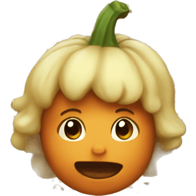 Baby popping out of pumpkin  emoji