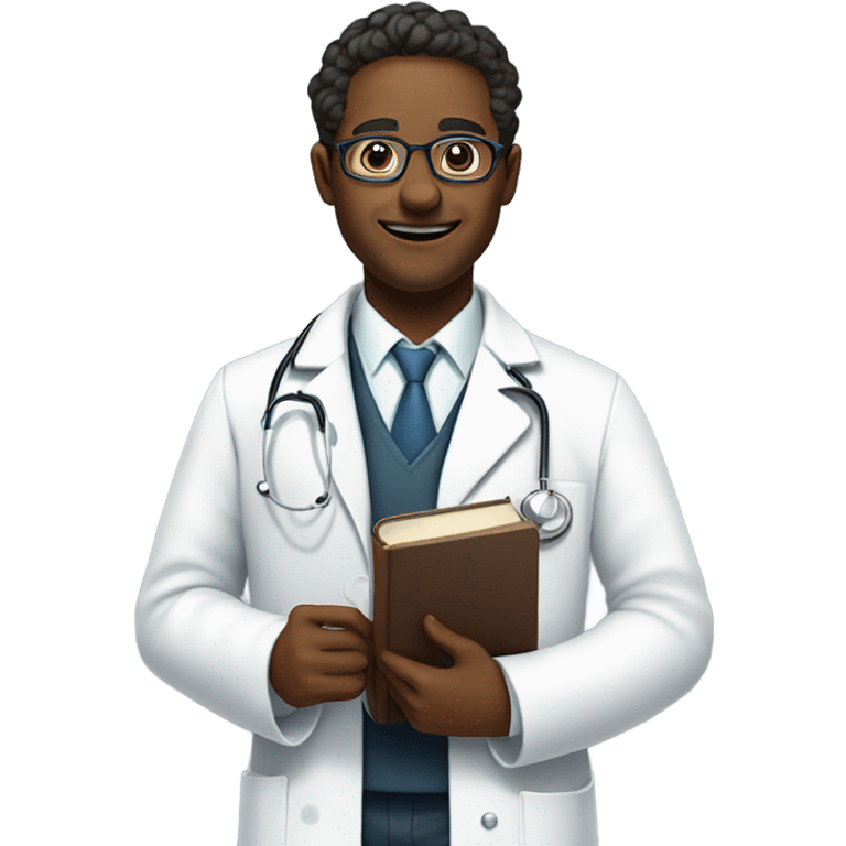 doctor with book emoji