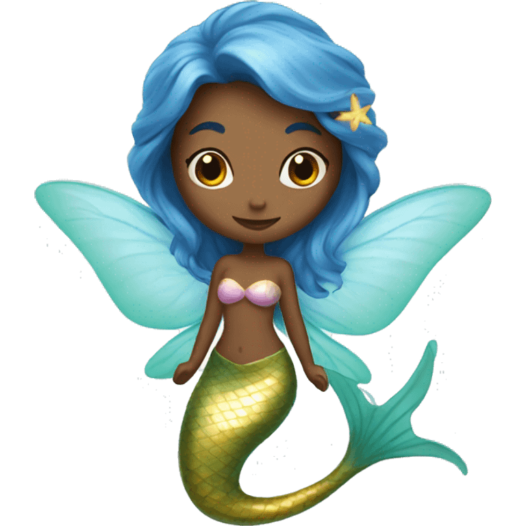 Mermaid with fairy wings  emoji