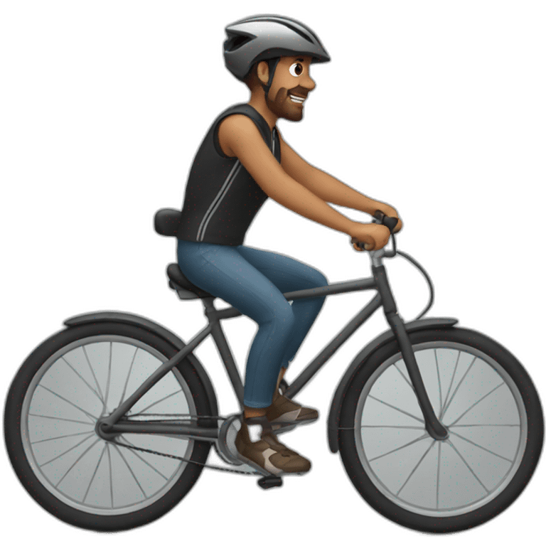 Man riding bike emoji