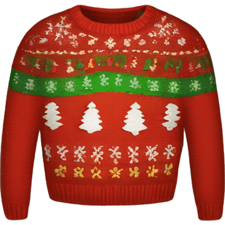 ugly christmas sweater emoji