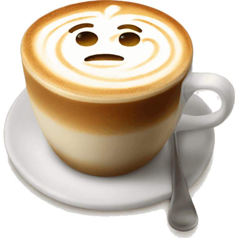 Latte art emoji