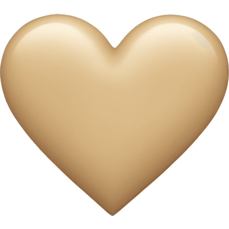 beige heart emoji