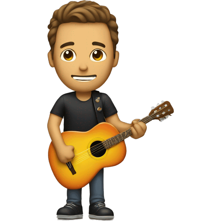 Guy with guitar emoji