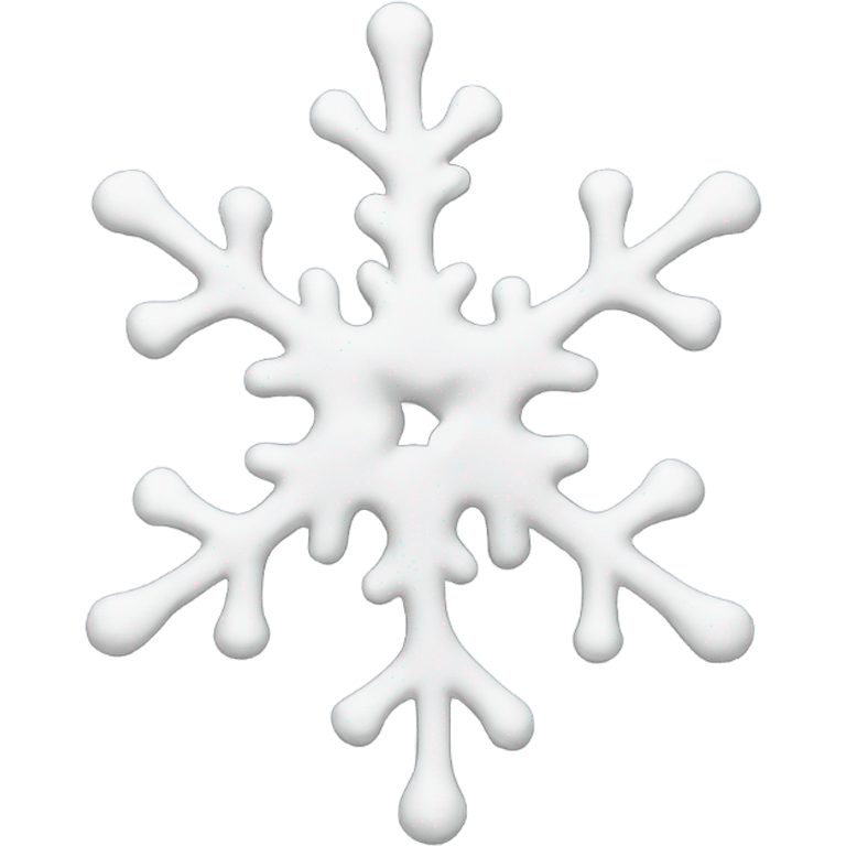 Melting snowflake emoji