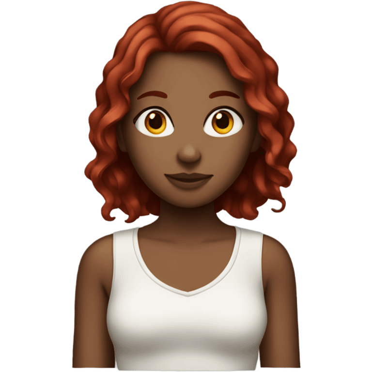 girl with dark red hair emoji