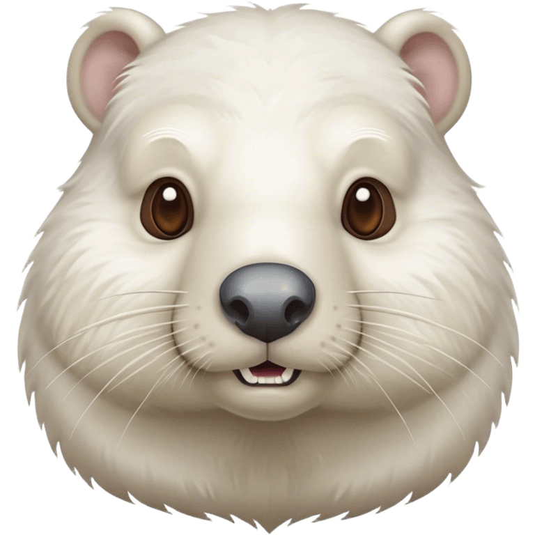 old senior white beaver emoji