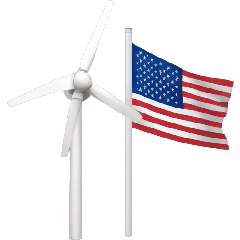 wind generator usa flag emoji