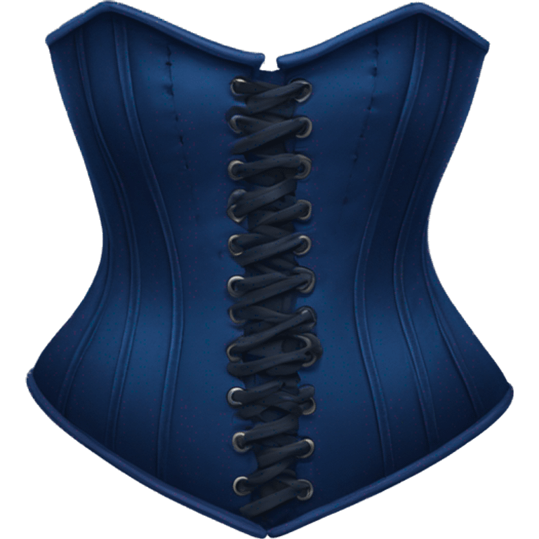 Dark blue corset emoji