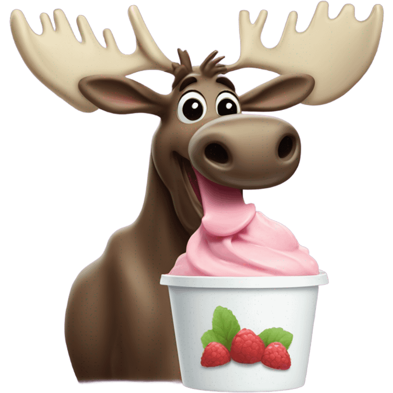 moose frozen yogurt emoji