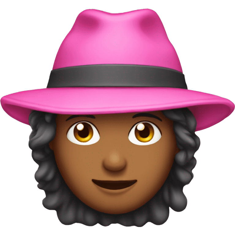 Pink hat emoji