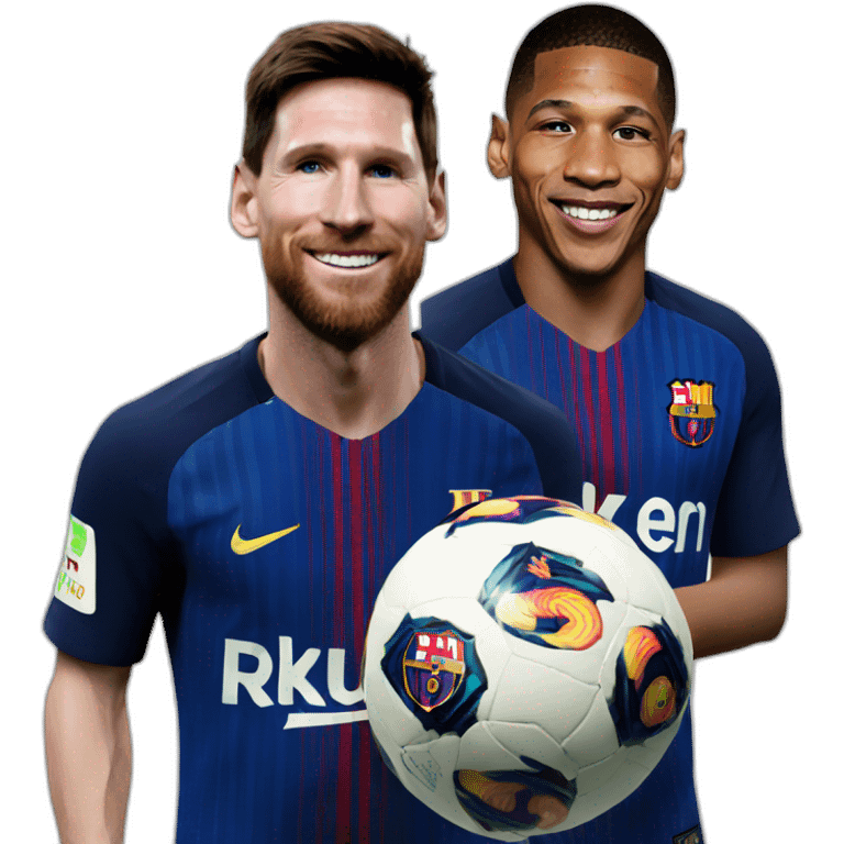 Messi With Mbappé emoji