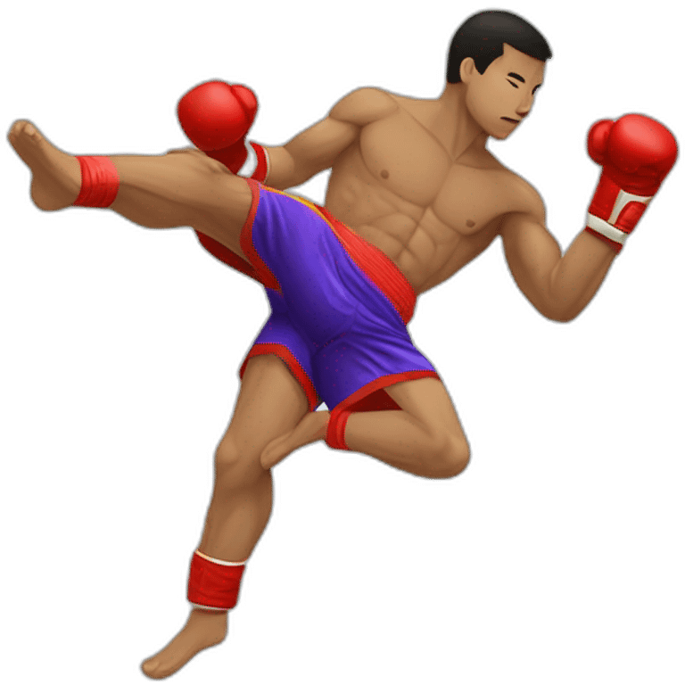 muay thai kick emoji