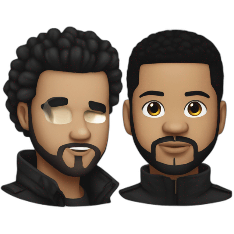 the weeknd vs drake emoji