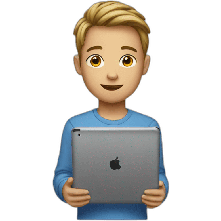 BOY with iPad emoji