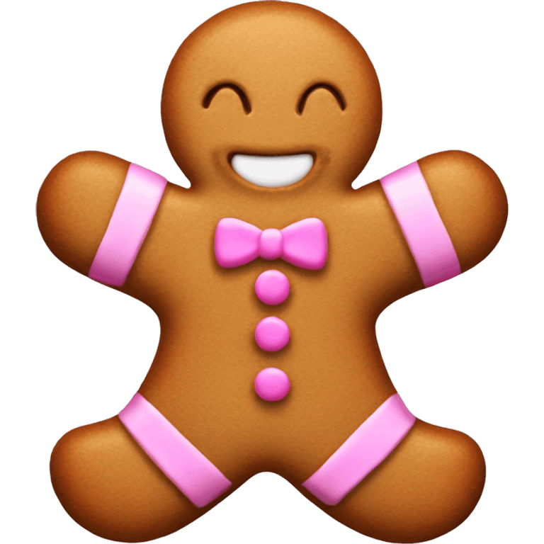 Gingerbread in pink  emoji