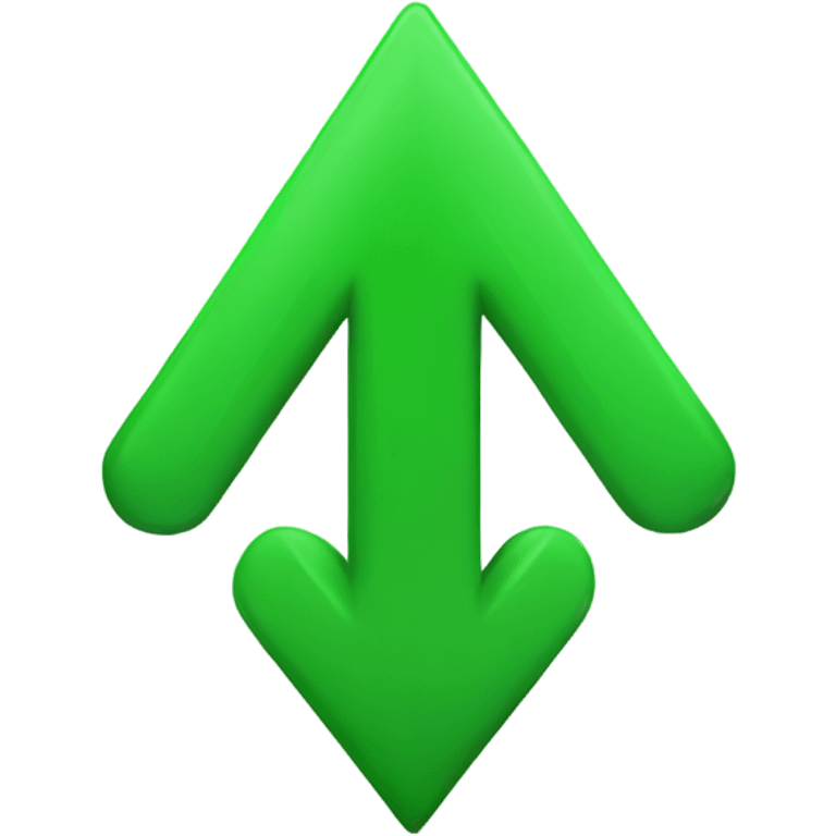 up arrow in green color emoji