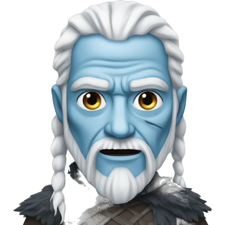 white Walker with beard emoji